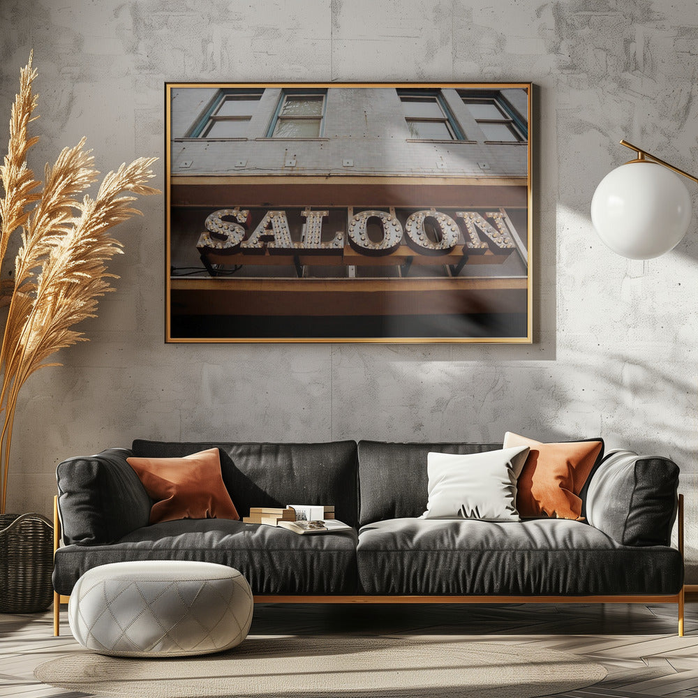 Vintage Saloon Sign | Canvas