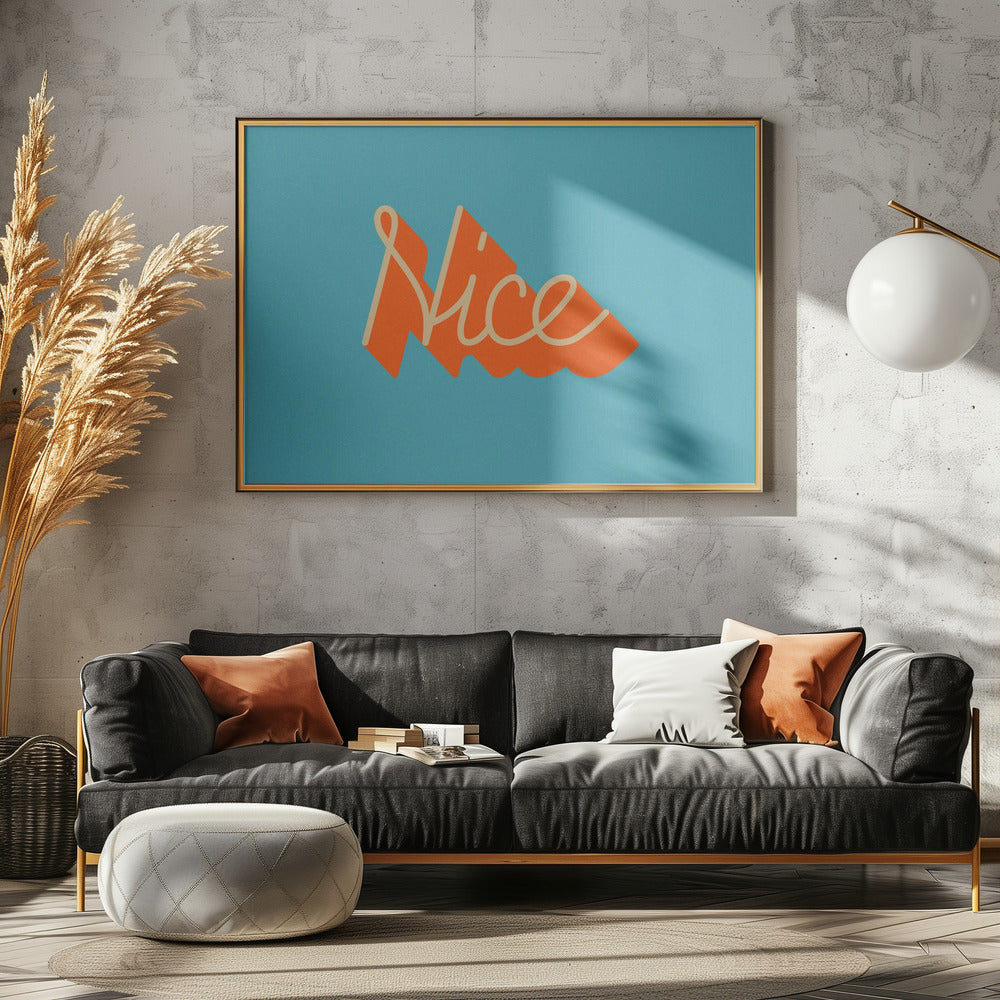 Retro-Style Typography with Vibrant Color | Canvas