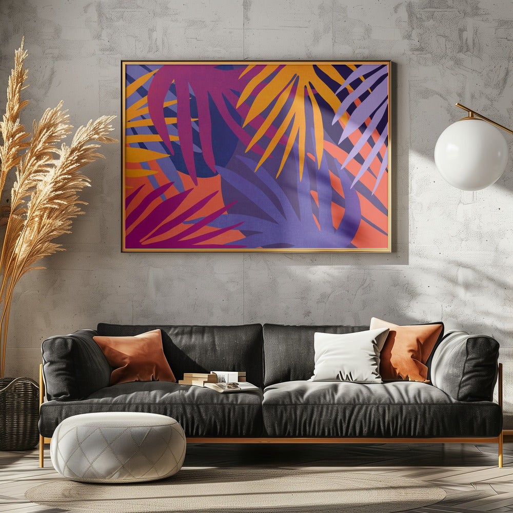 Vibrant Jungle Leaves | Canvas