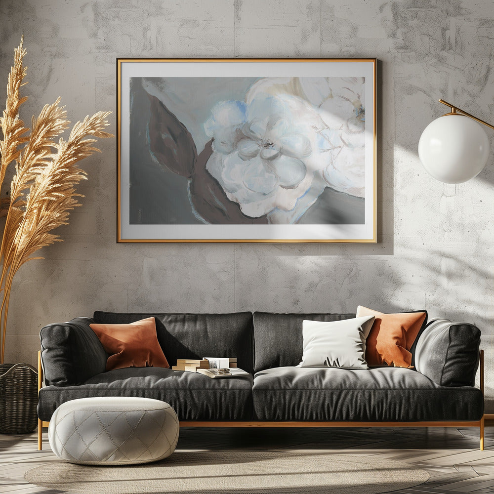 White Petals & Shadows | Poster