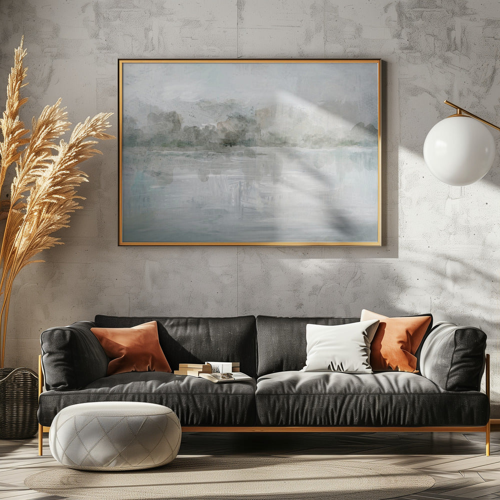 A Tranquil Misty Lake | Poster