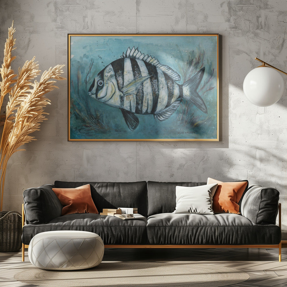 Striped Sea Beauty | Canvas
