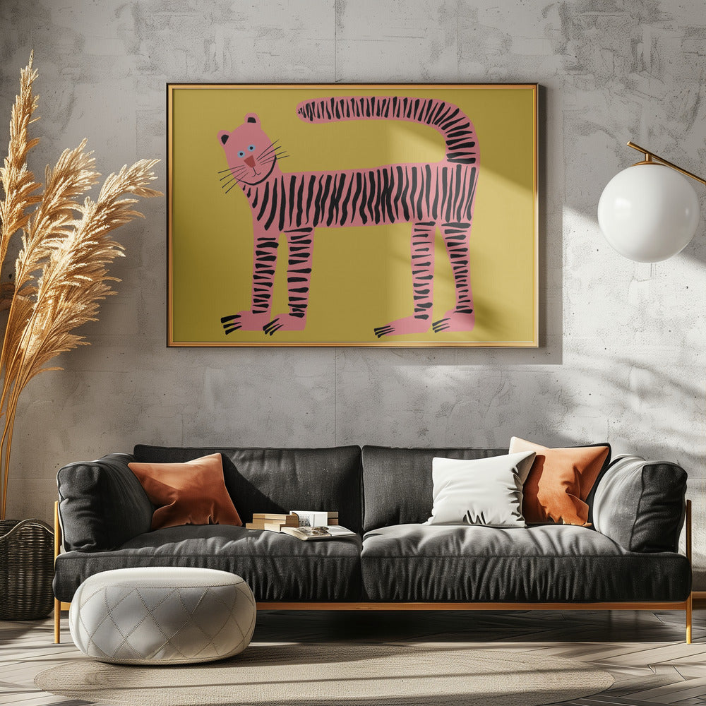 Tiger cat yellow | Poster