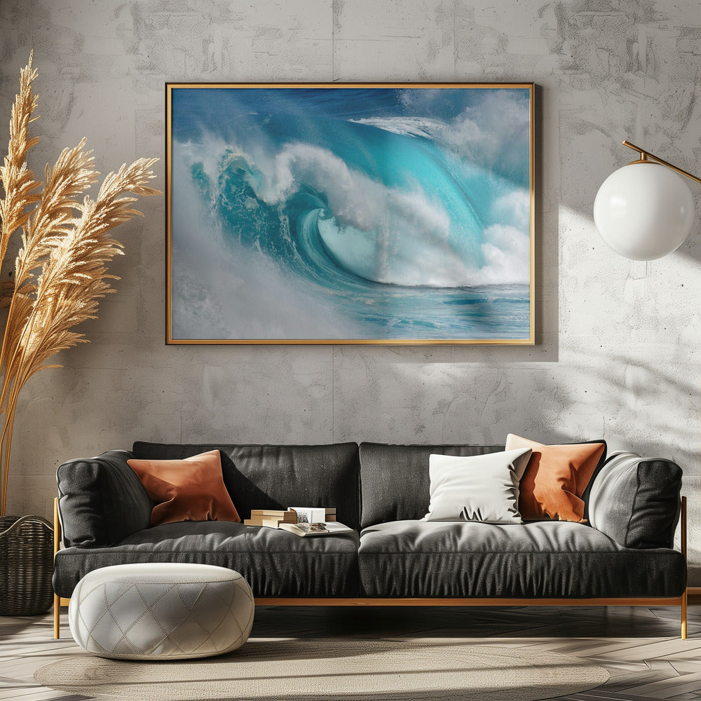 When the ocean turns into blue fire | Canvas