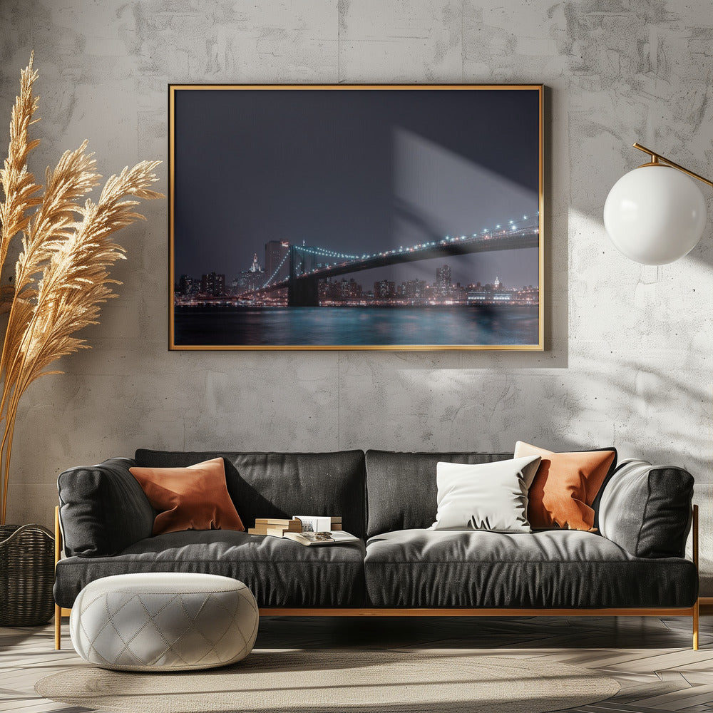 Manhattan Skyline and Brooklyn Bridge | Poster