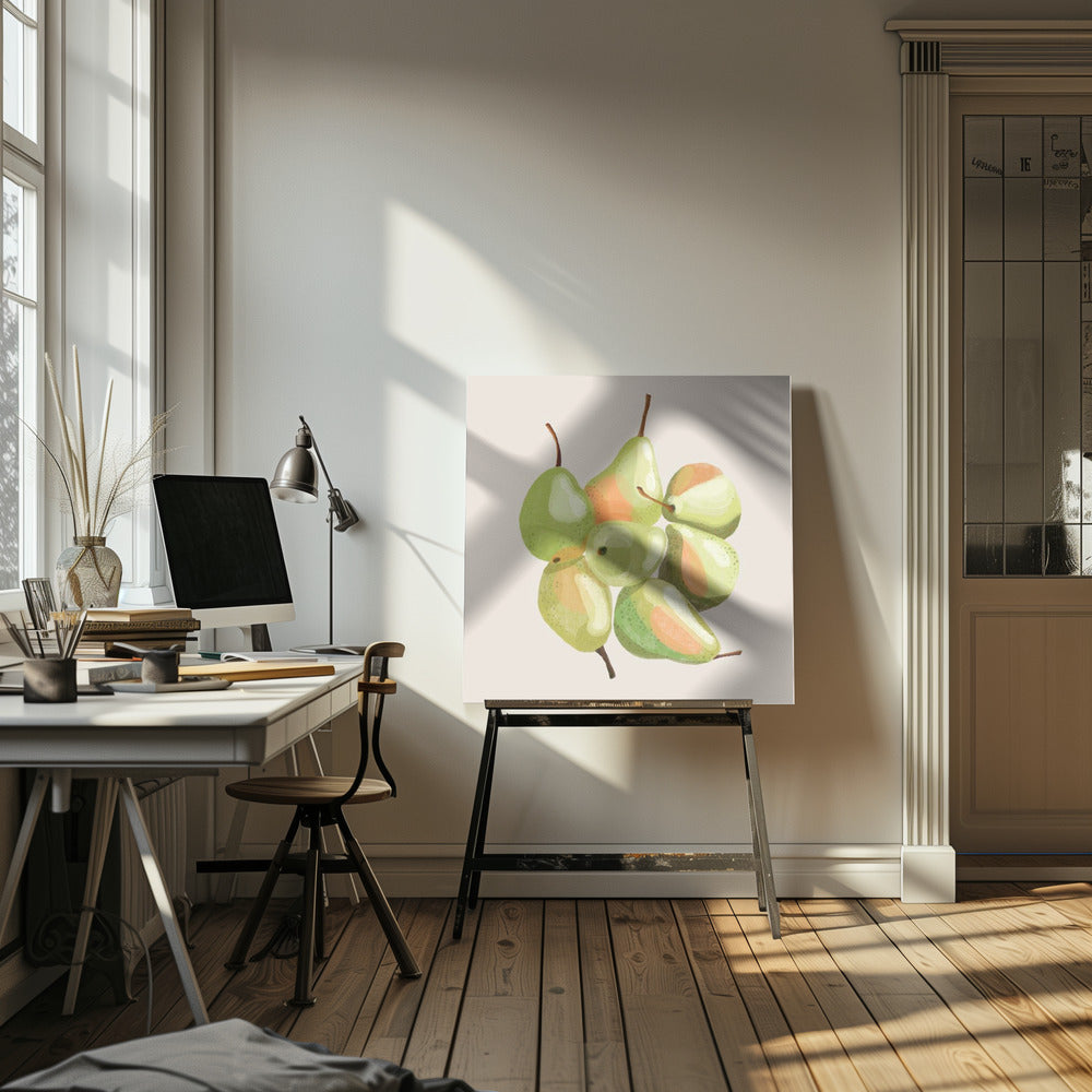 Seven pears | Canvas