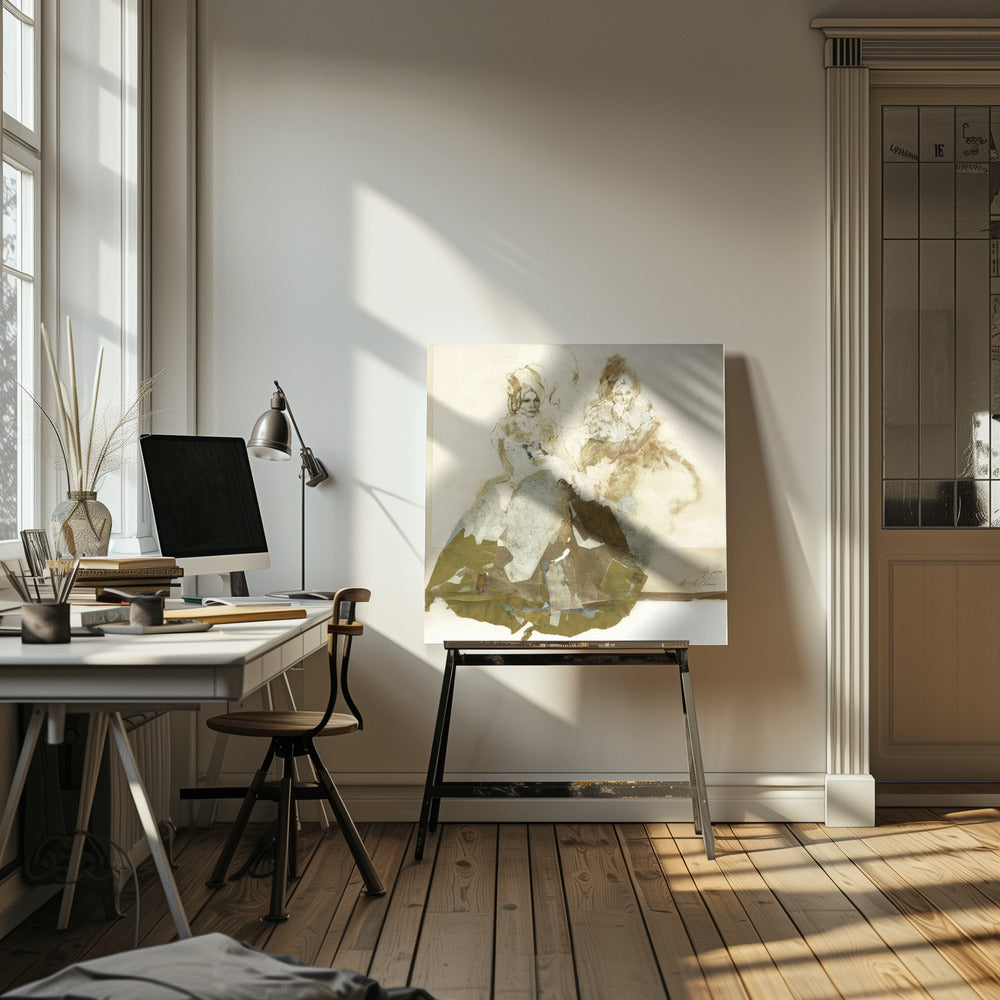 Delicate Lines And Textured Layers | Canvas