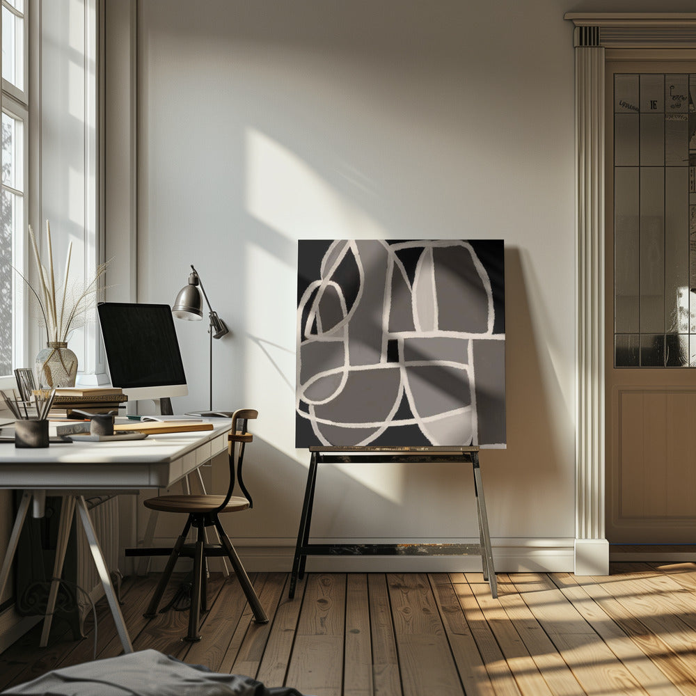 Black and white abstract | Canvas