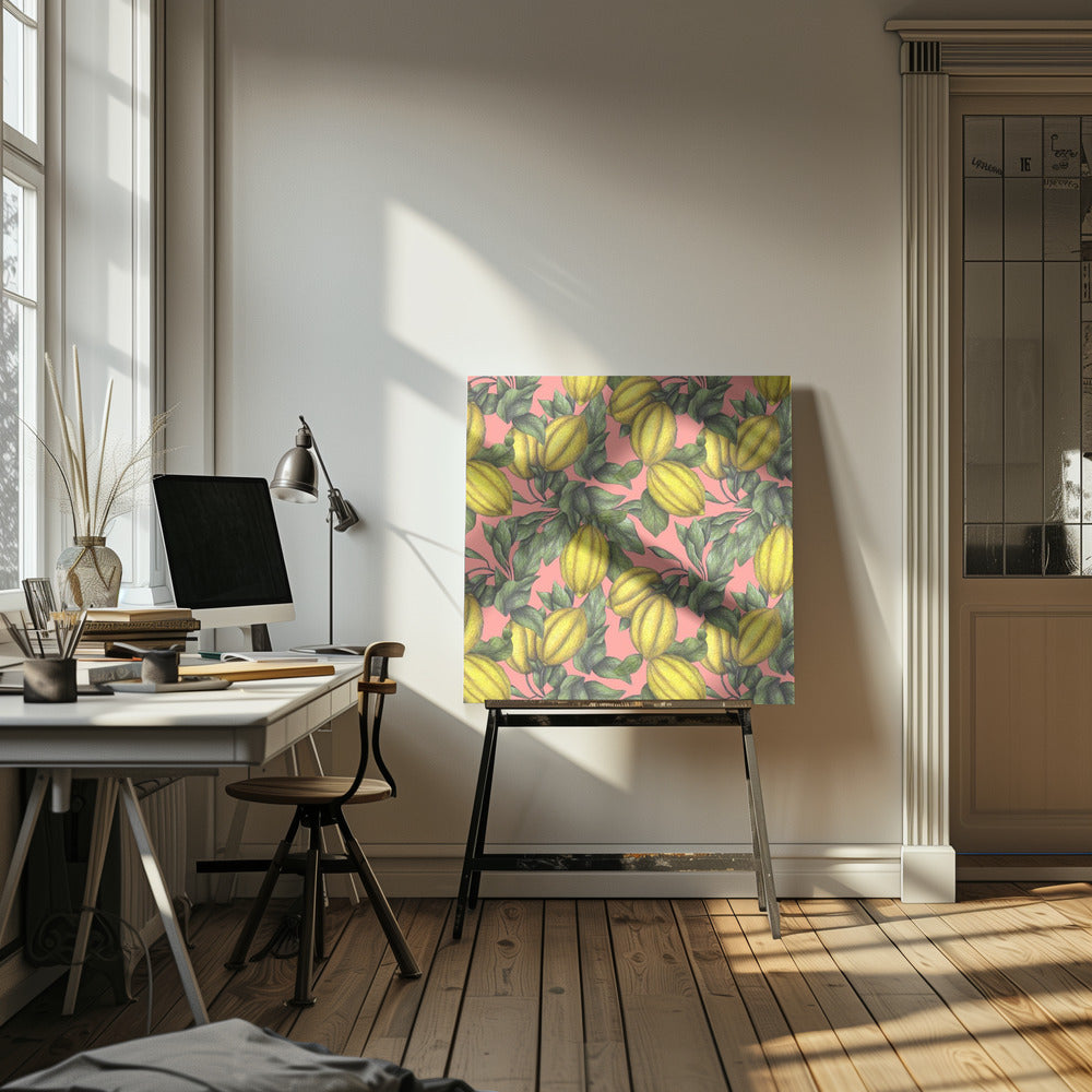 Pattern of Yellow Lemon | Canvas