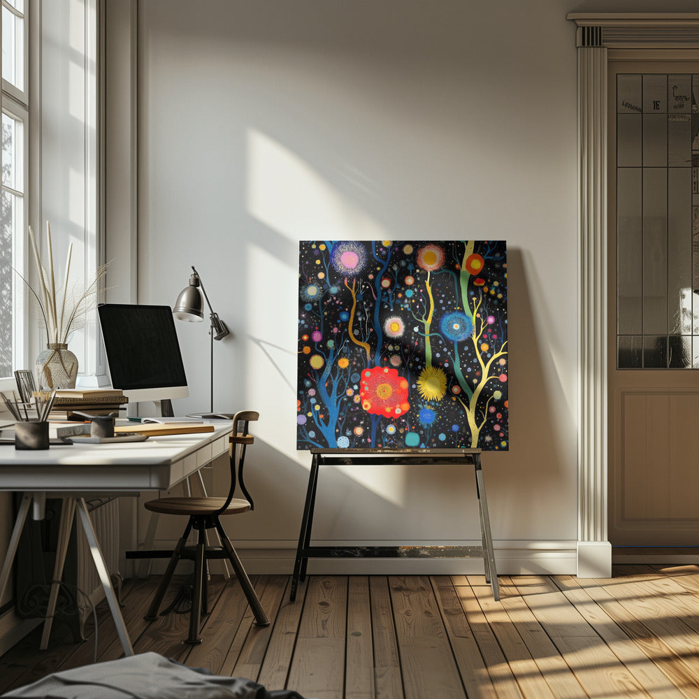 Vibrant Celestial Garden | Canvas