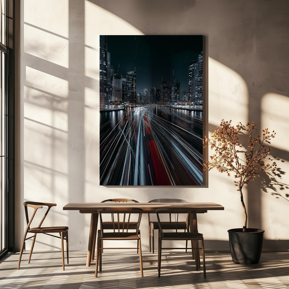 Traffic jam in the Dubai canal | Canvas