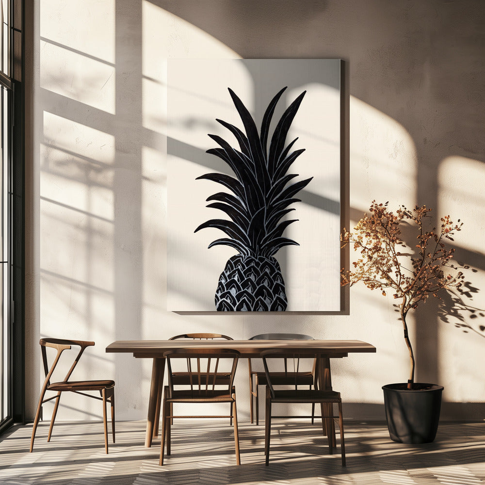 Black Pineapple | Canvas