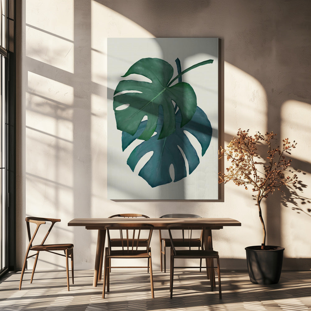 Monstera Aqua 06 | Canvas
