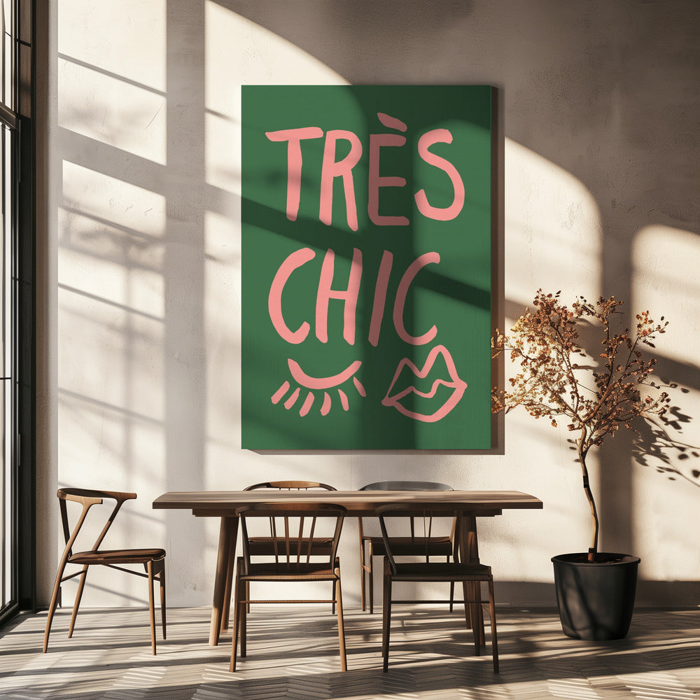 Très Chic Green | Canvas