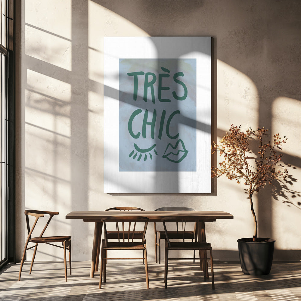 Très Chic Blue Frame | Canvas