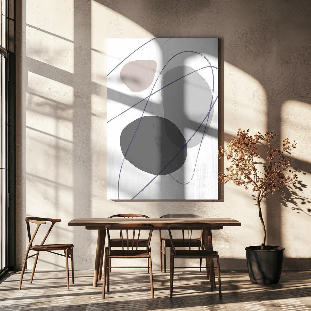 New Shapes Beige No 2 | Canvas