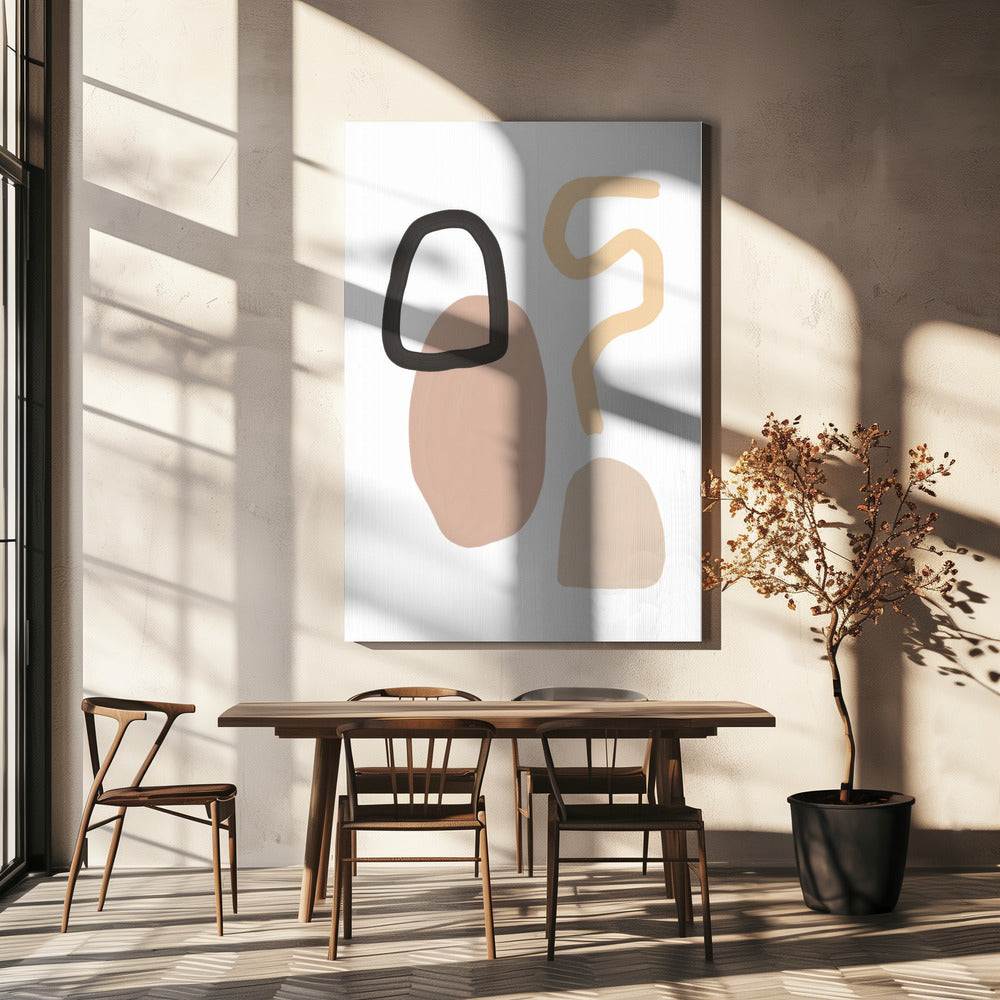 Minimalist Shapes and Earthy Tones | Canvas