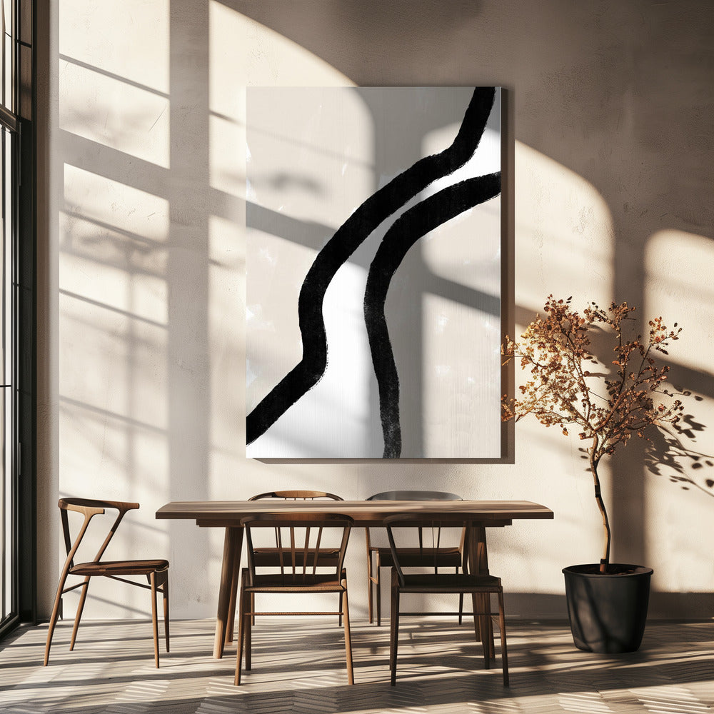 Bold Black Lines | Canvas