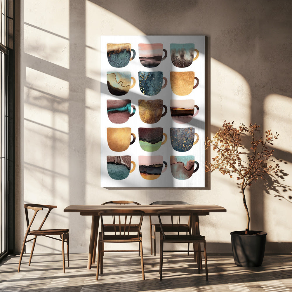 Earthy Coffee Cups | Canvas