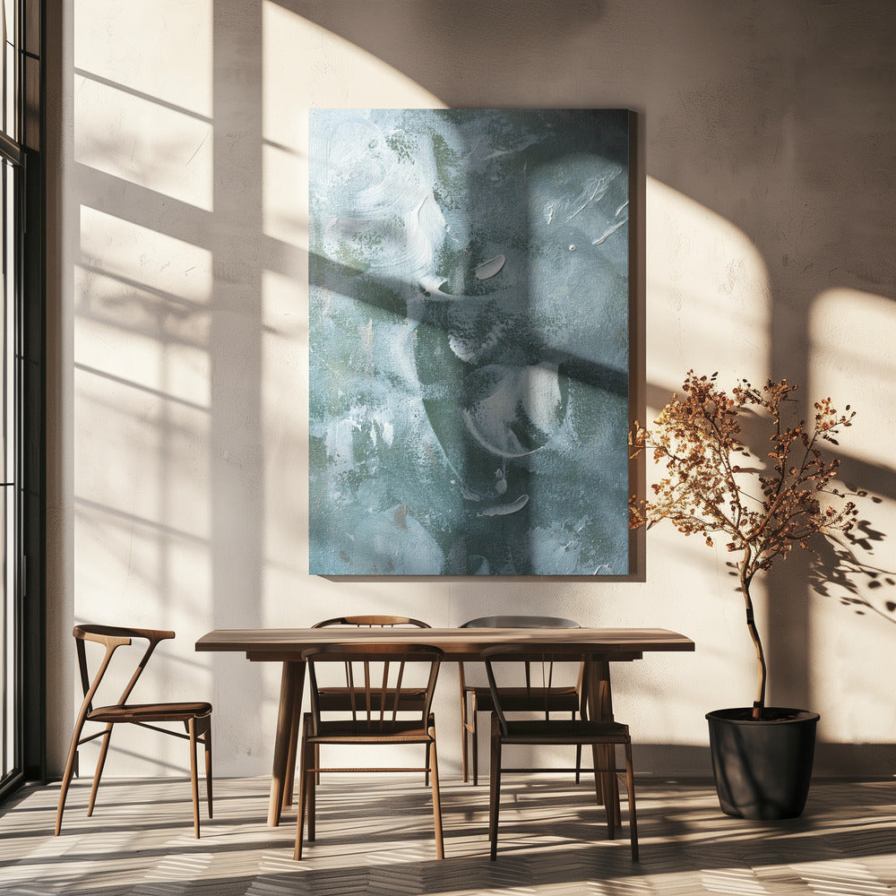 Green and White Acrylic | Canvas