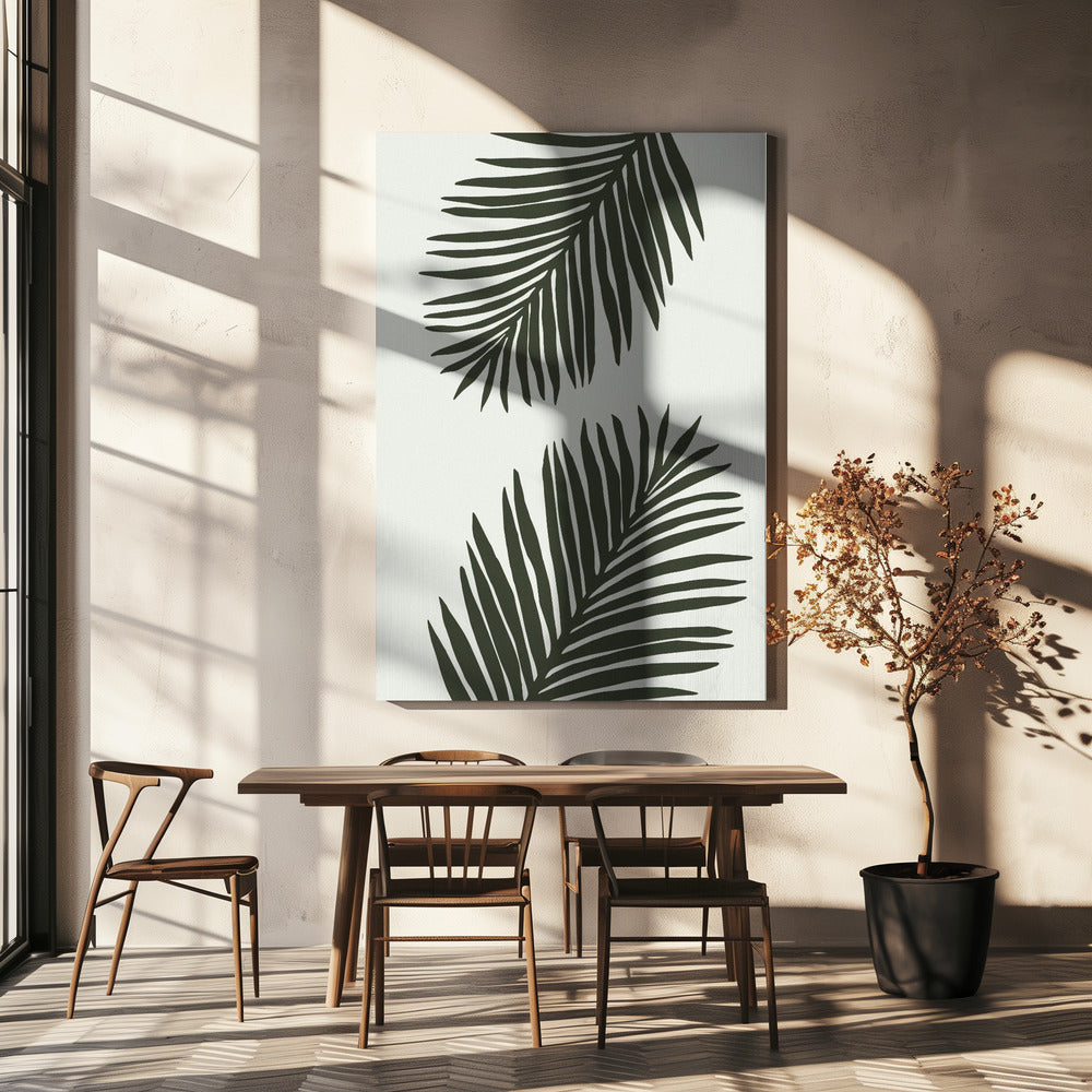 PALM LEAF 04 GREEN | Canvas
