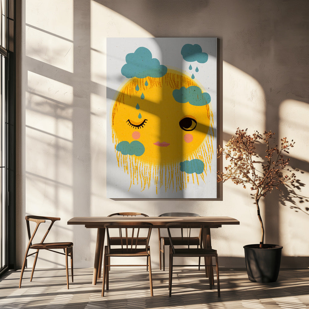Sun's Mixed Emotions | Canvas