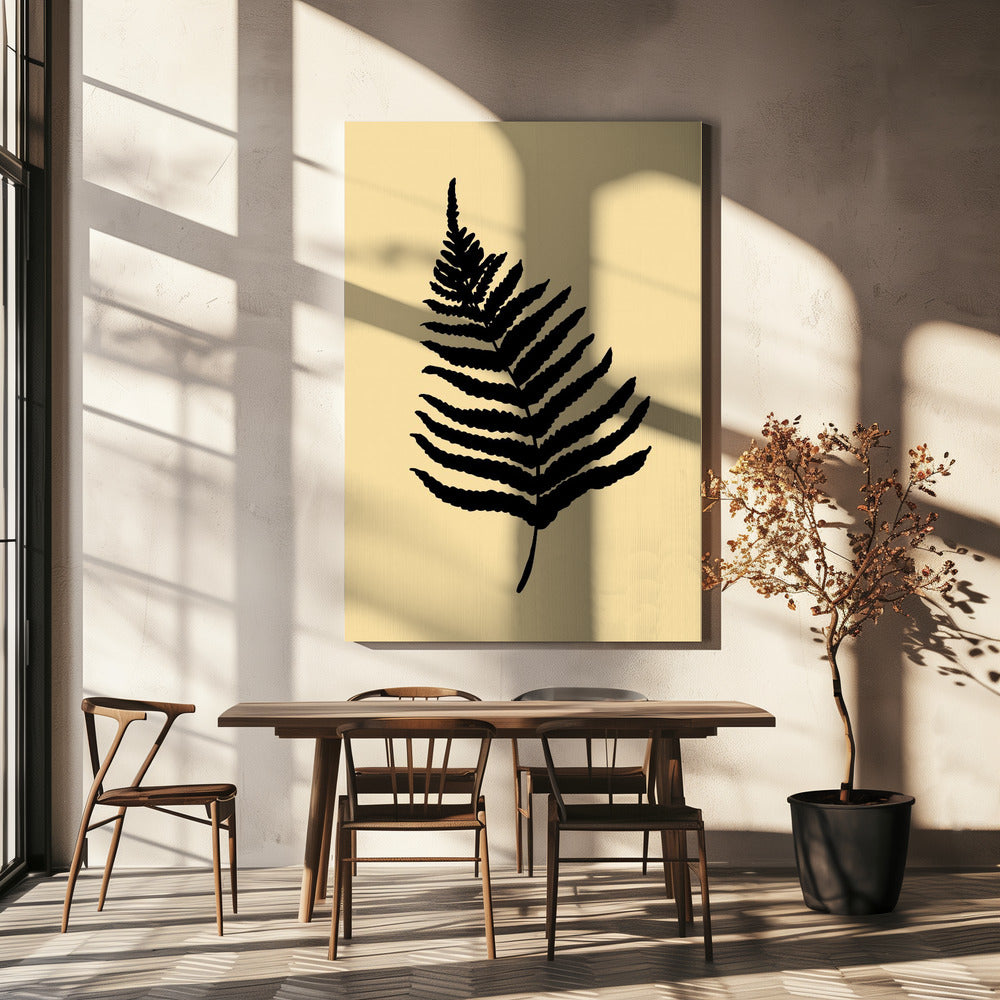 Fern 02 Yellow | Canvas