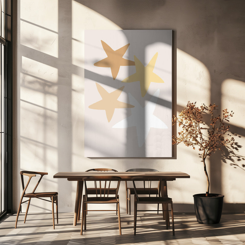 Stars Yellow | Canvas