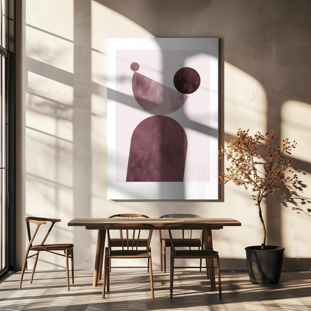 Geometrical Shapes Purple | Canvas