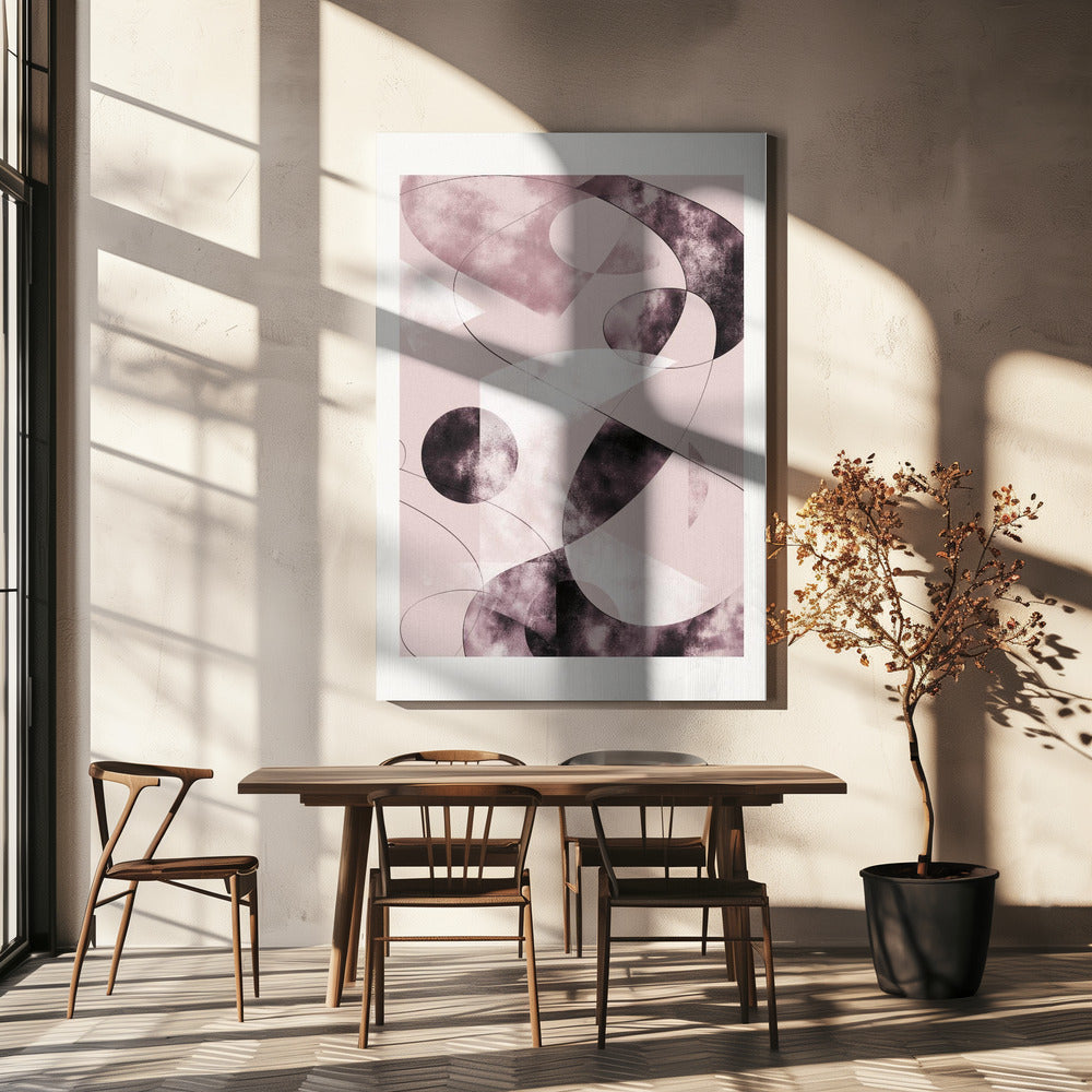 Shapes Shatters Red | Canvas