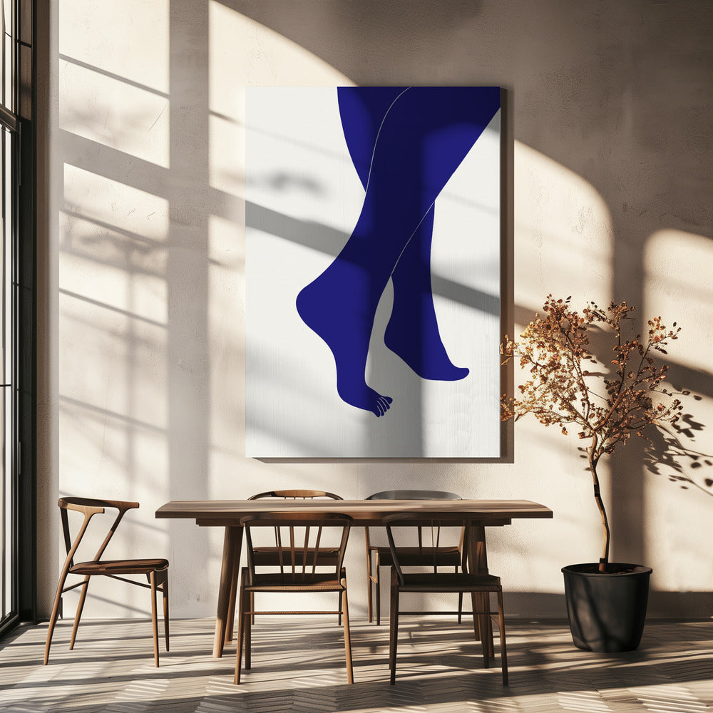 Tip Toe Blue | Canvas