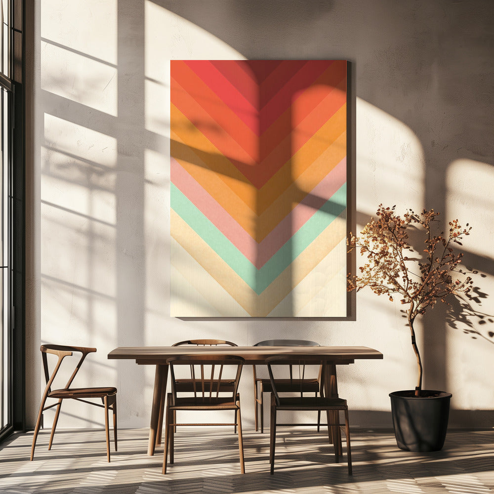 Rainbow Chevrons | Canvas