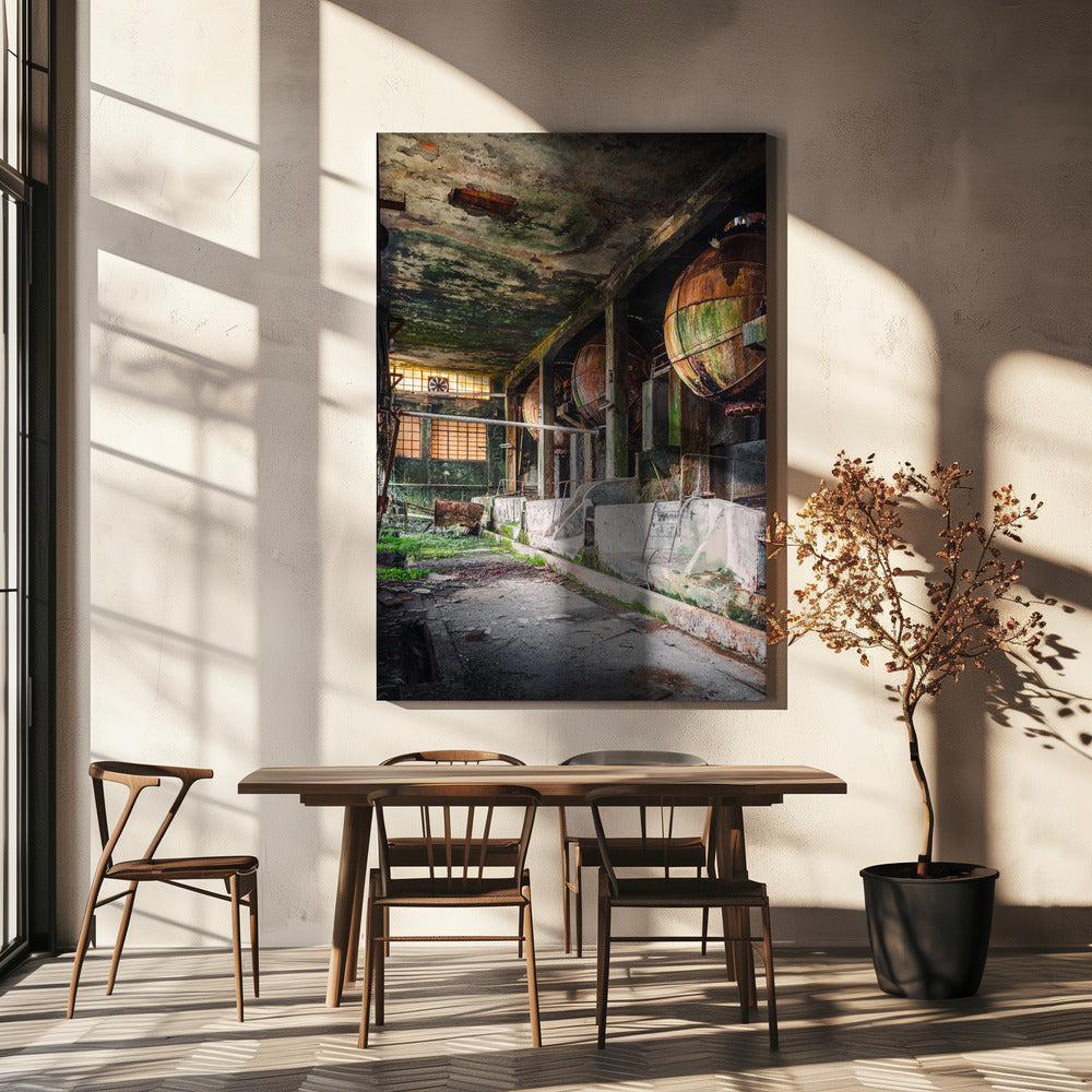 Rusty Industrial Balls | Canvas