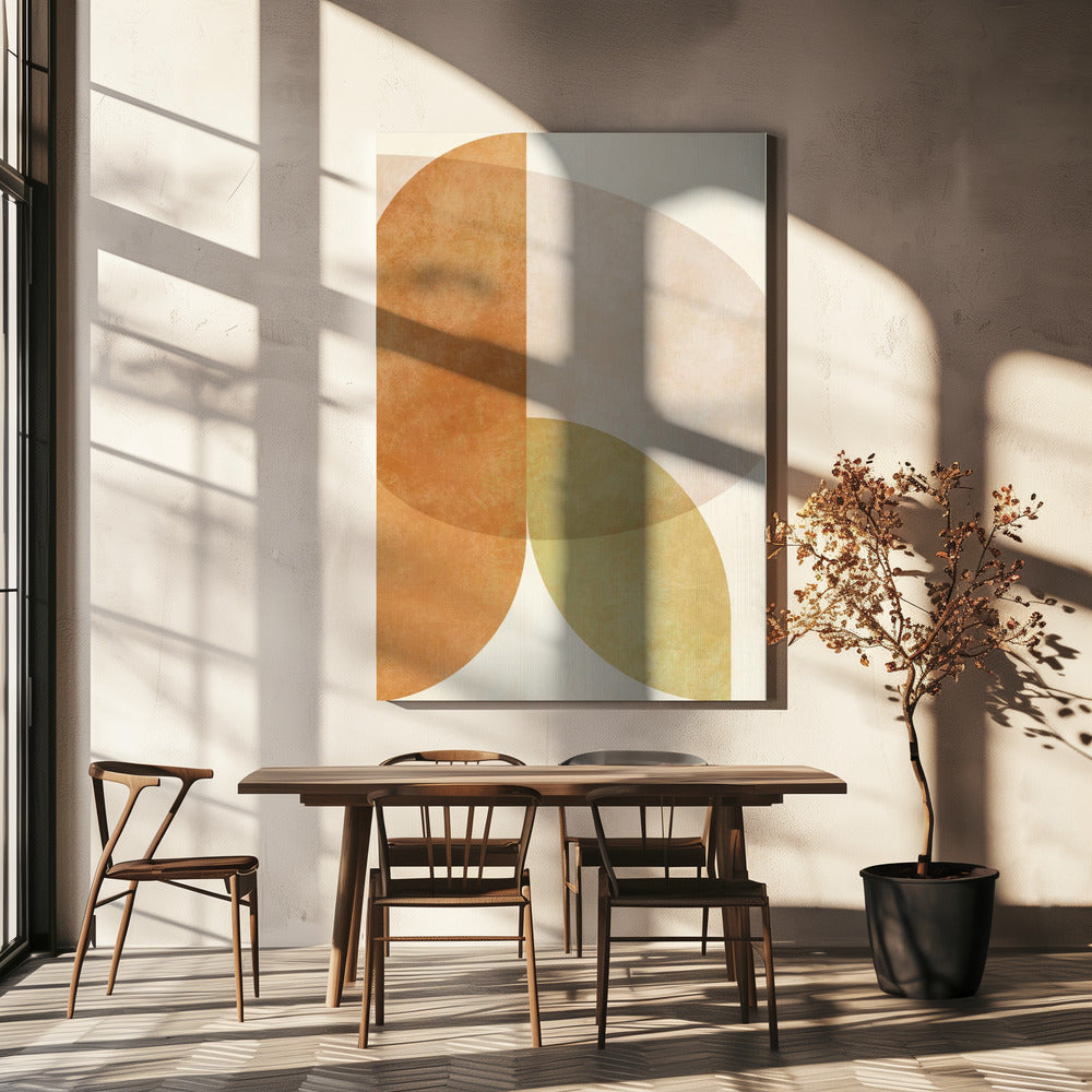 Aqua Shapes4 Kopie | Canvas