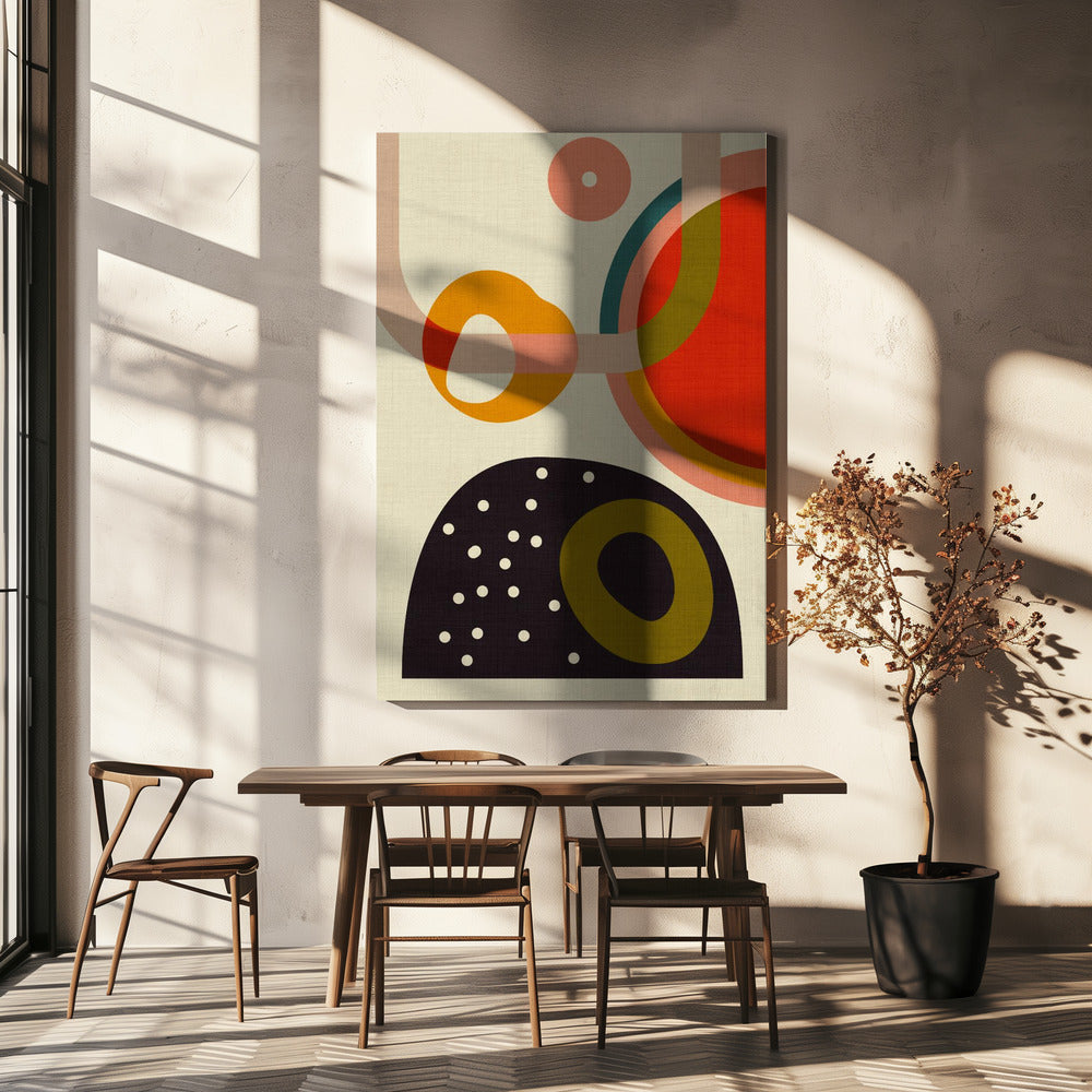 Mid Century Cirque 4 Kopie | Canvas