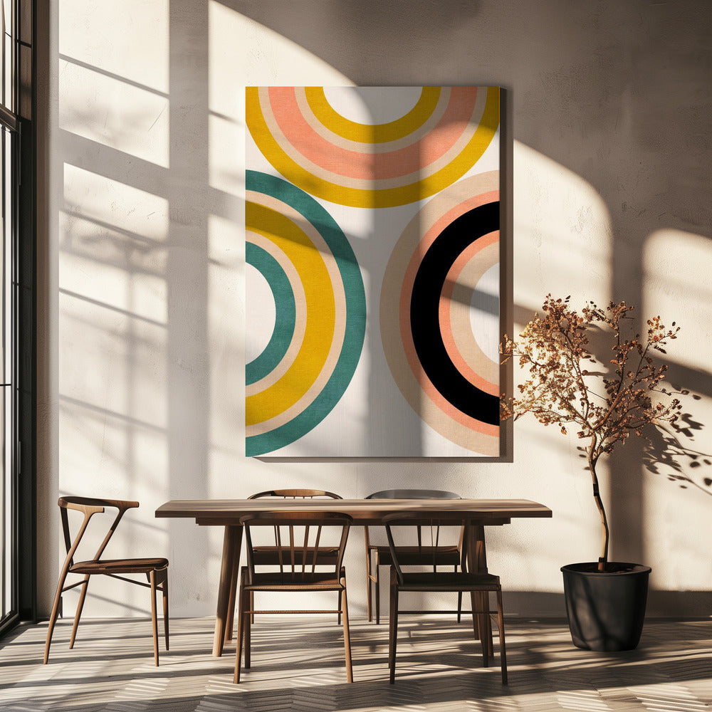 Rainbow Suns 11 Kopie | Canvas