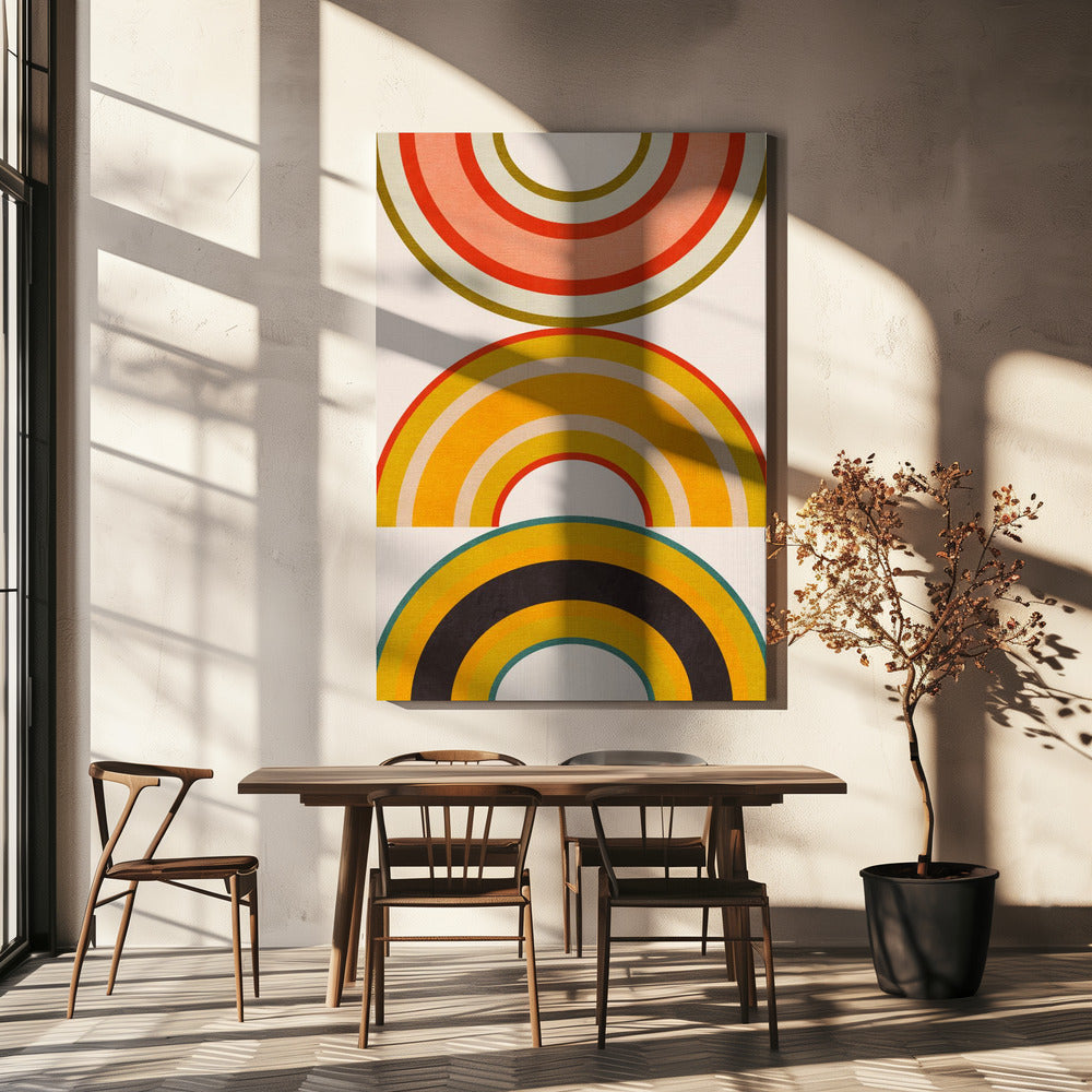 Rainbow Suns 6 | Canvas