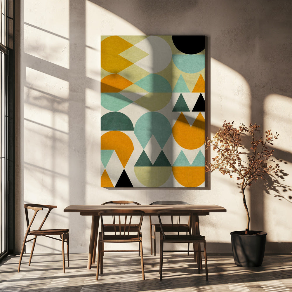 Rainbow Plus Shapes5 | Canvas