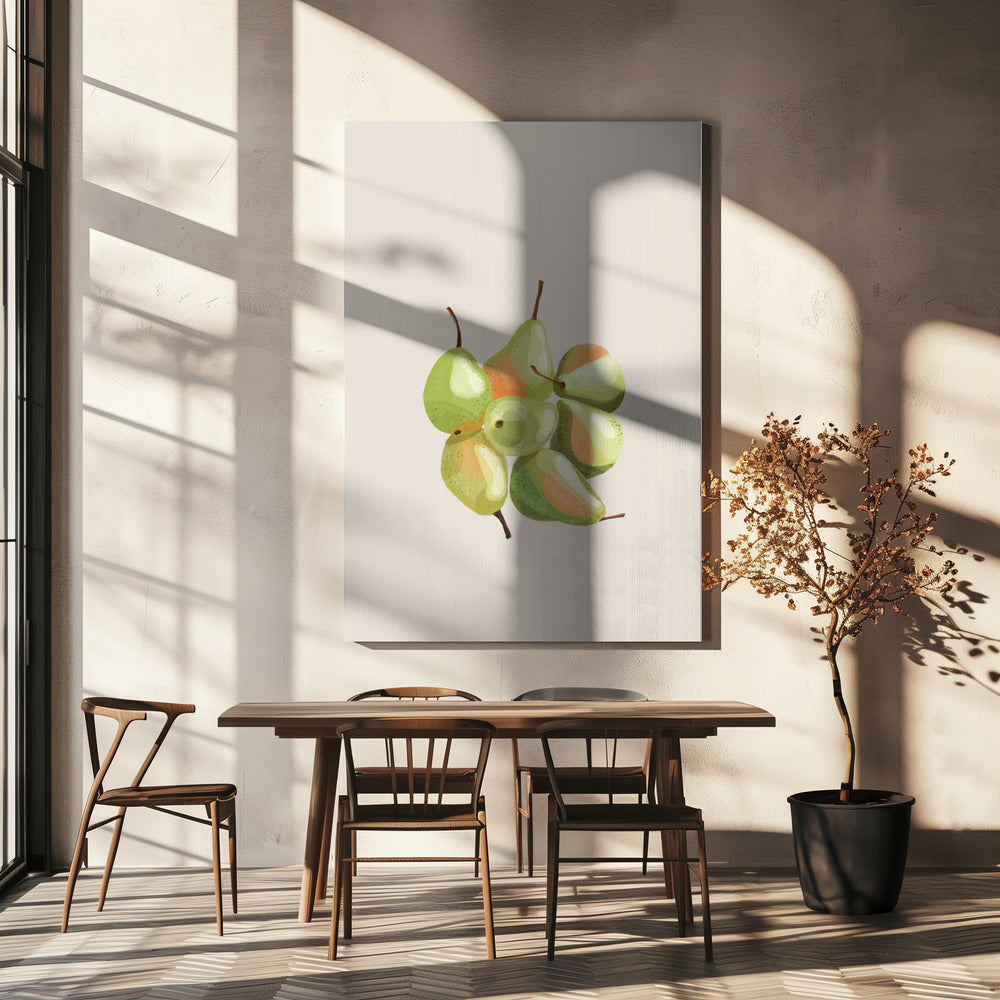 Seven pears | Canvas