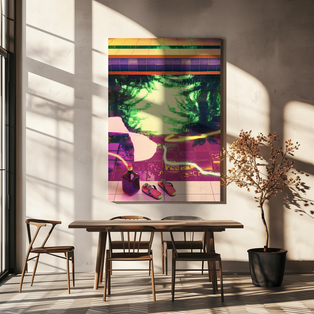 TROPICAL INDOOR POOL | Canvas