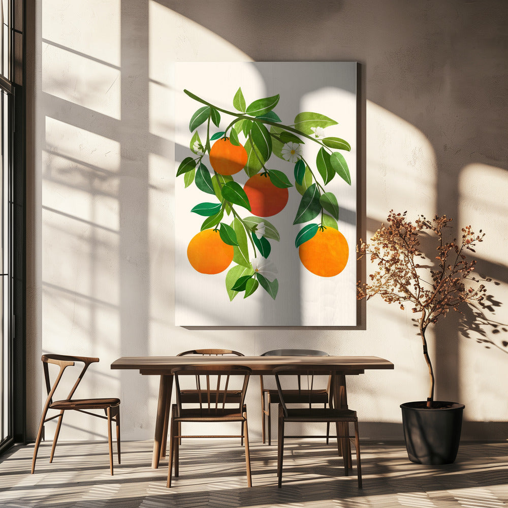Oranges and Blossoms Ii | Canvas