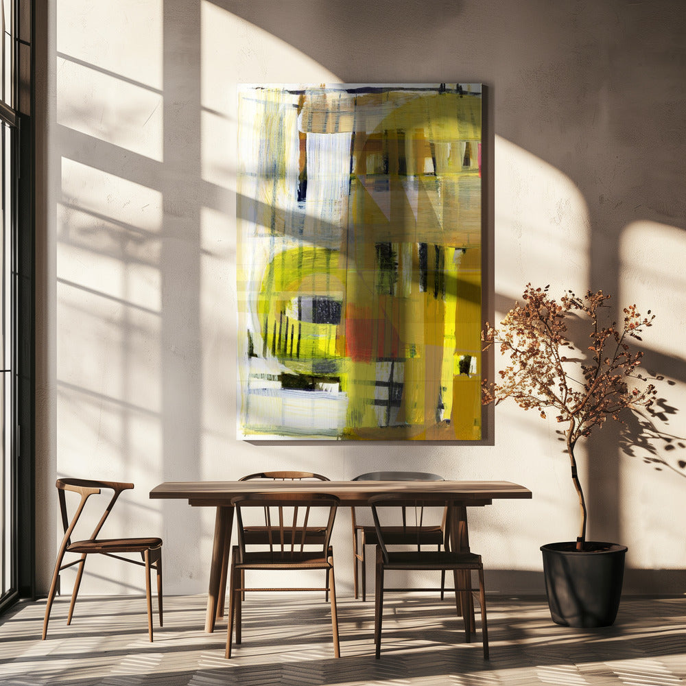 Yellow Ochre Abstract No1 | Canvas