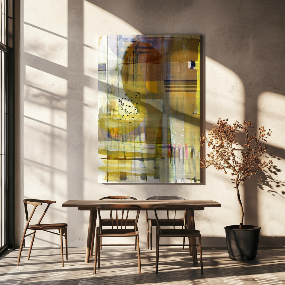 Yellow Ochre Abstract No2 | Canvas