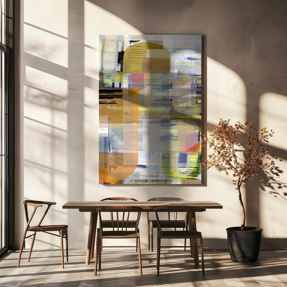 Yellow Ochre Abstract No4 | Canvas