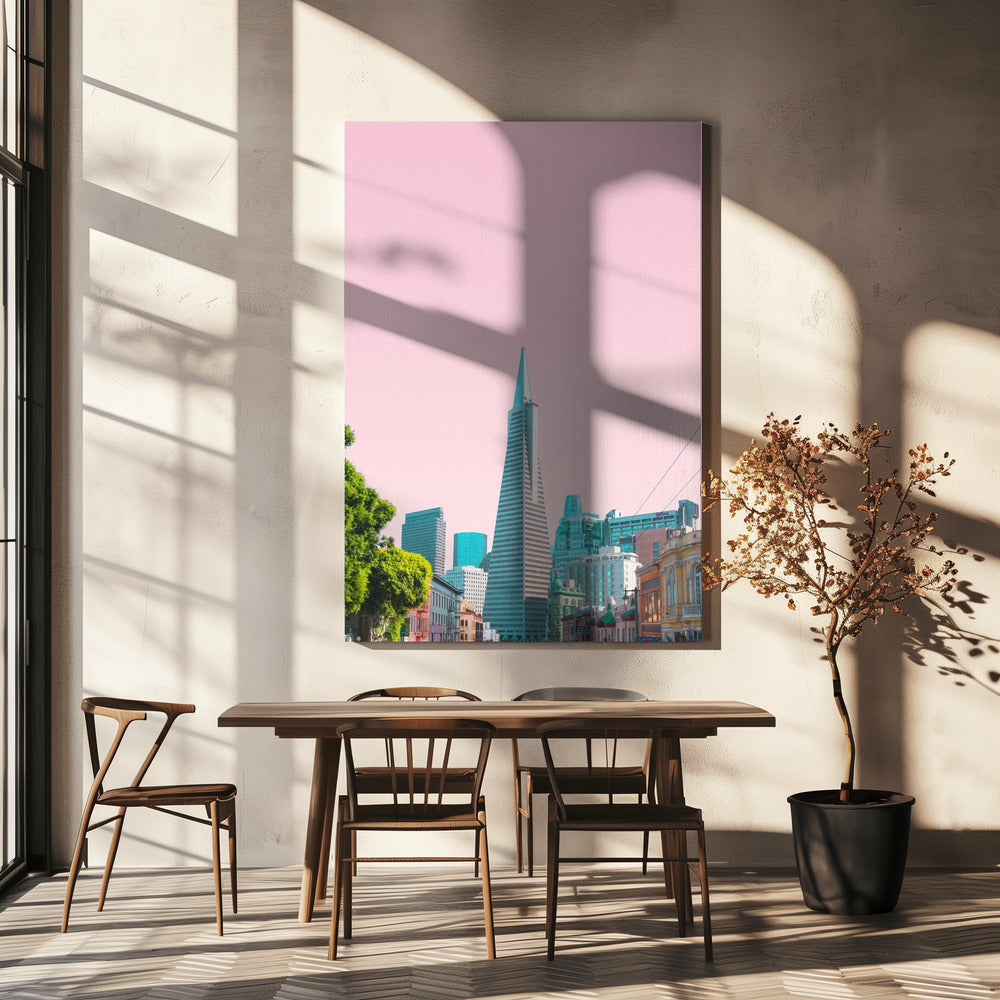 Pyramid in the City | Canvas