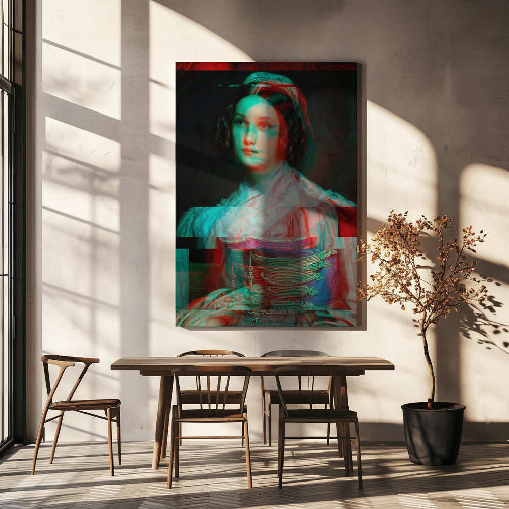 Glitched Portrait of Woman | Canvas