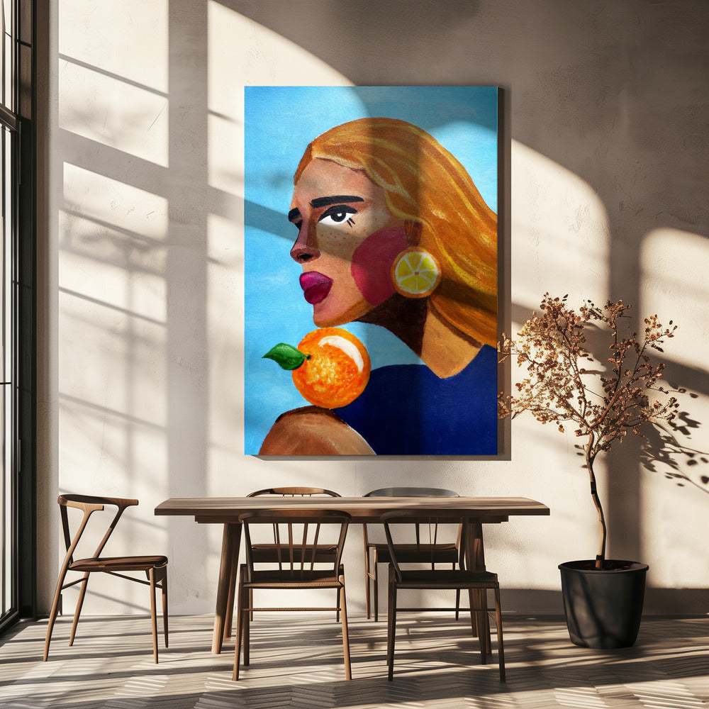 Woman With Orange | Canvas