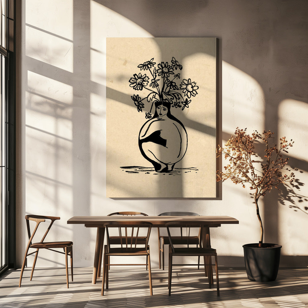 Woman in vase | Canvas