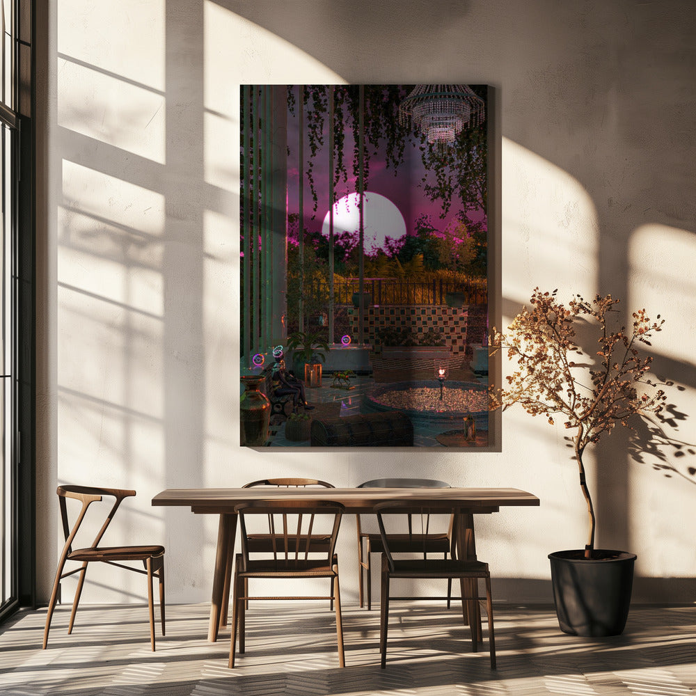 Purple Moon Palace | Canvas