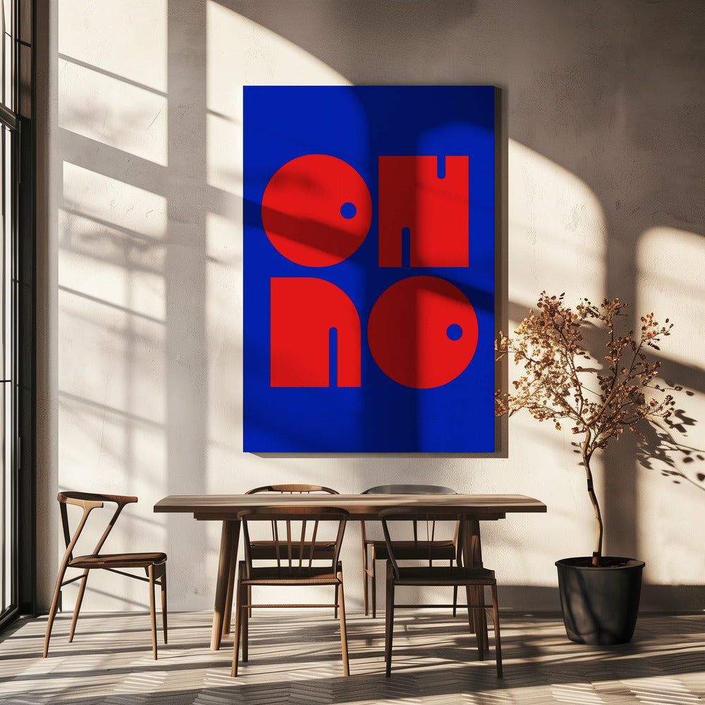 Bold Letters, Blue Background | Canvas